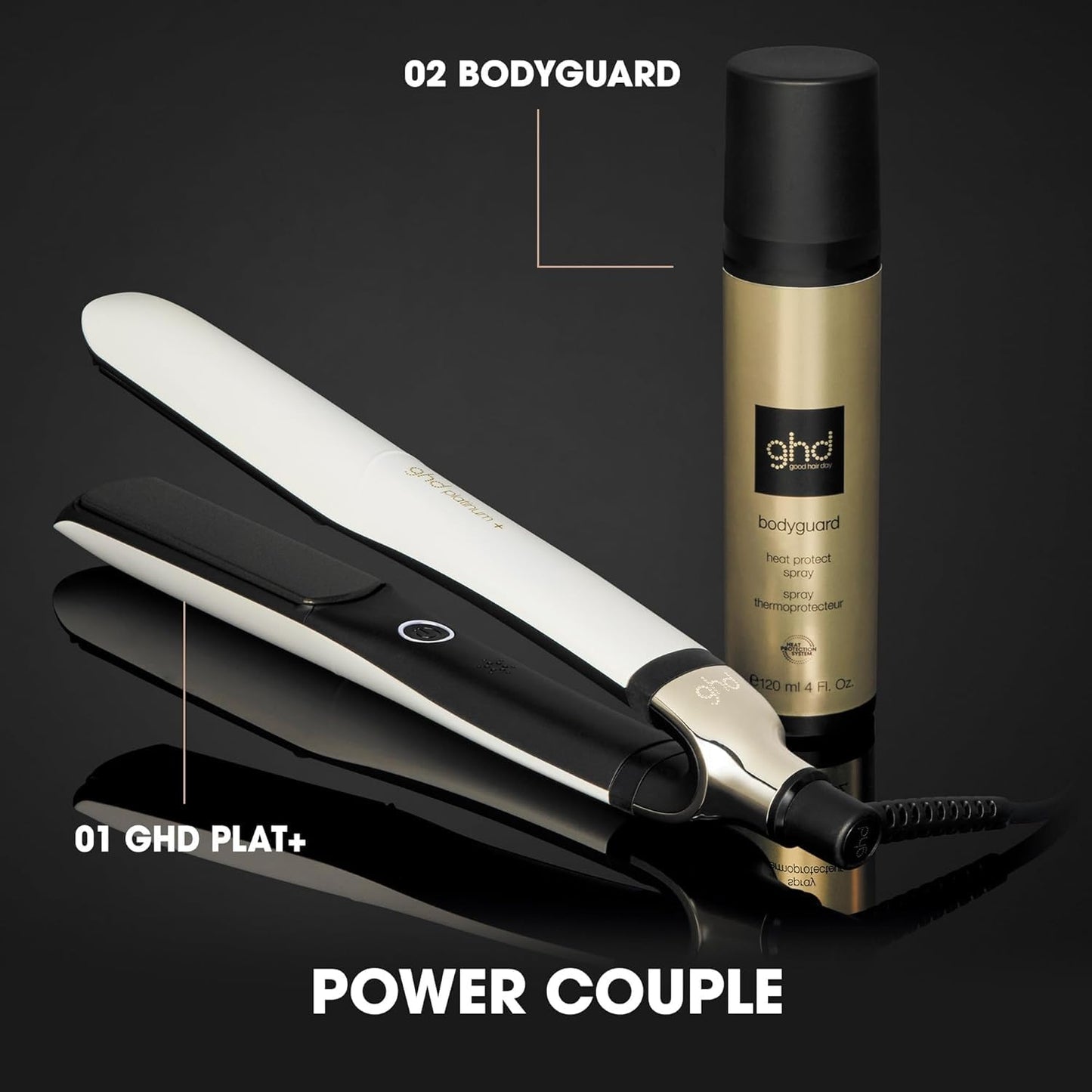 ghd platinum+ white - Intelligenter professioneller Haarglätter, weniger Haarbruch