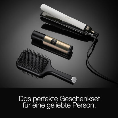 ghd platinum+ Geschenkset mit dem ghd bodyguard und der Allrounder Bürste - Paddle Brush